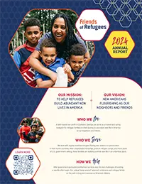 Friends of Refugees 2024 annual report cover