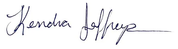 Kendra jefferys signature